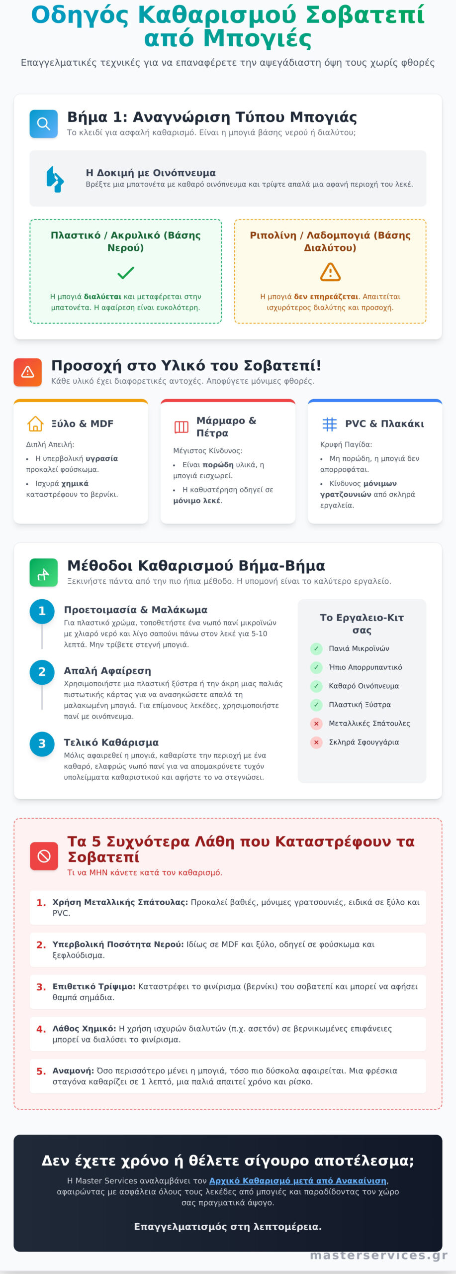 Καθαρισμός σοβατεπί από μπογιές: Ο πλήρης οδηγός για επαγγελματικό αποτέλεσμα (2026) - Infographic